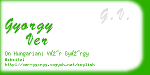 gyorgy ver business card